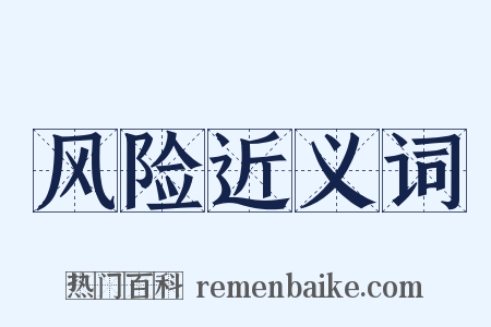 风险近义词是什么意思的图片